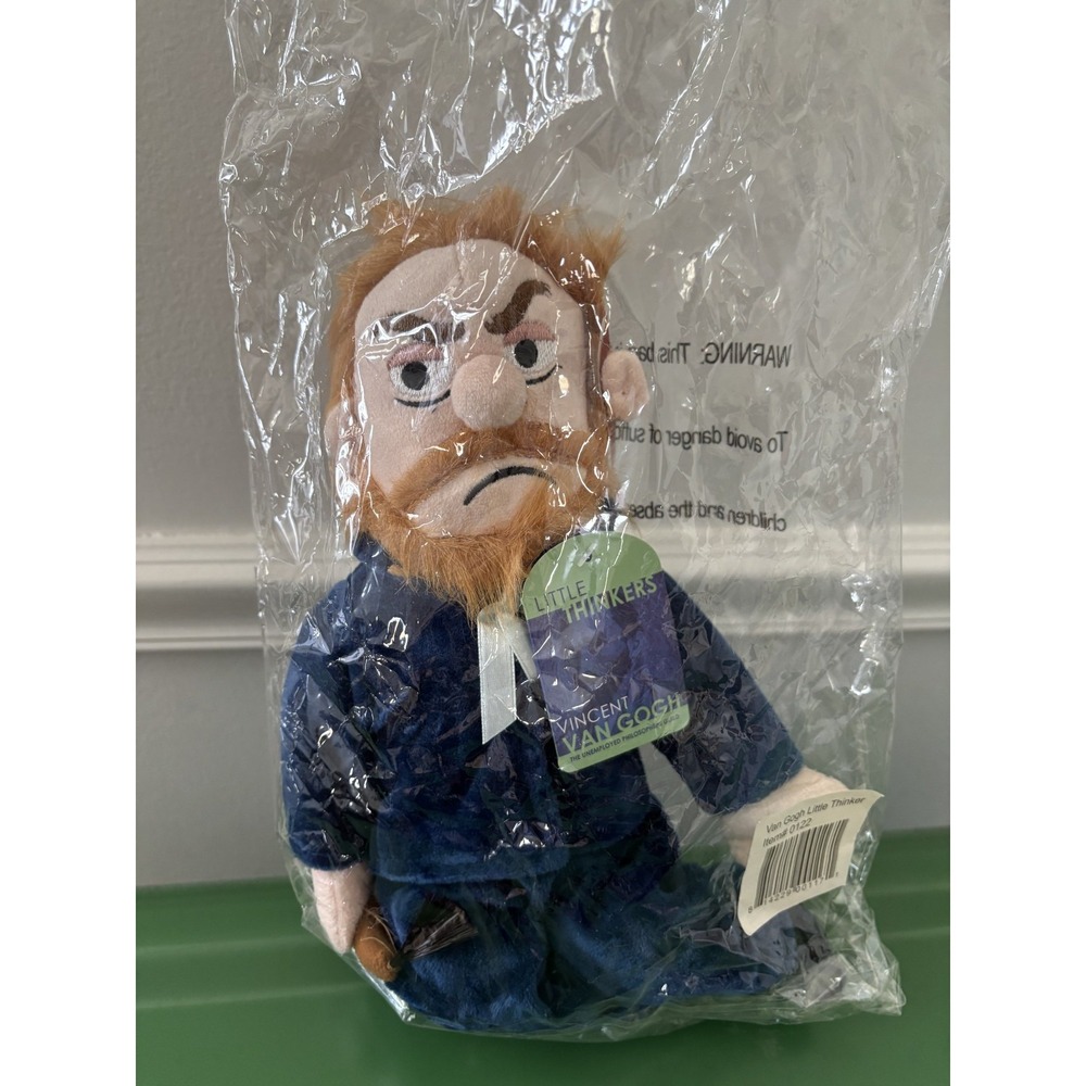 Little Thinkers VINCENT VAN GOGH Plush Doll Unemployed Philosophers Guild NWT